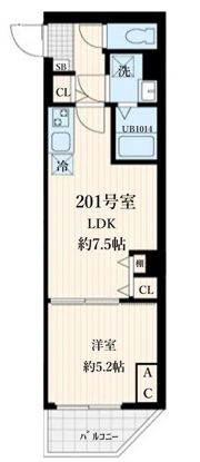 Skuld松陰神社の間取り画像