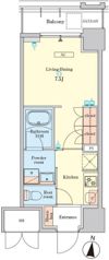 RJRプレシア菊川駅前の間取り画像
