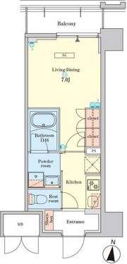 RJRプレシア菊川駅前の間取り画像