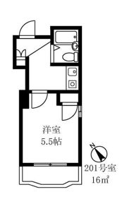 エメラルドハイツの間取り画像