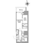 コンフォリア・リヴ北新宿の間取り画像