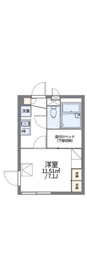 レオパレスラインホルト立石の間取り画像