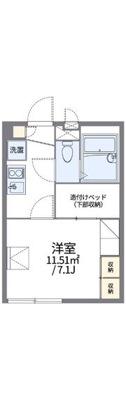 レオパレスラインホルト立石の間取り画像