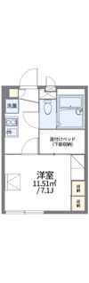 レオパレスラインホルト立石の間取り画像