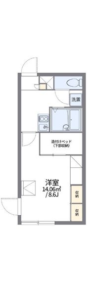 レオパレスラインホルト立石の間取り画像