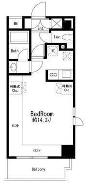 プライムアーバン麻布十番の間取り画像