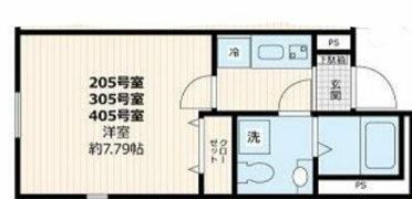 ベルシードステアー武蔵関の間取り画像