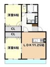 レジェン六反マンションの間取り画像