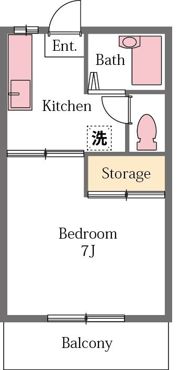 あるゾウパレス御茶山町の間取り画像