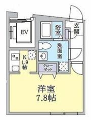 クラージュ中野の間取り画像