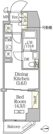 クラリティア浅草橋の間取り画像