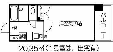 ドミール北新宿の間取り画像