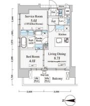 Totsu Residence Kaminarimonの間取り画像