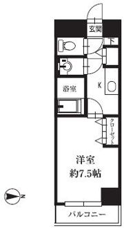 HF銀座レジデンスEASTⅡの間取り画像