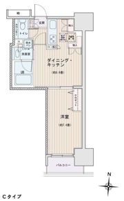 エスティメゾン錦糸町Ⅱの間取り画像