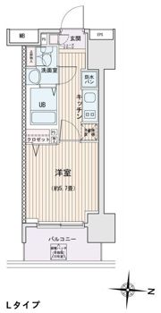 エスティメゾン錦糸町Ⅱの間取り画像
