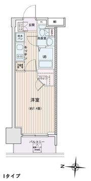 エスティメゾン錦糸町Ⅱの間取り画像
