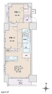 エスティメゾン錦糸町Ⅱの間取り画像