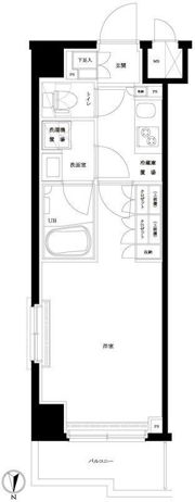 ルーブル武蔵小杉伍番館の間取り画像