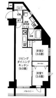 ティモーネ浅草リーヴァの間取り画像