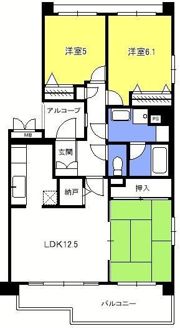 鴻巣東ハイツの間取り画像