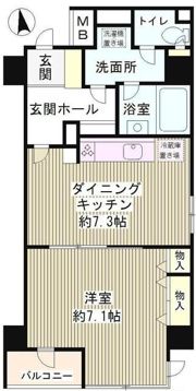 自由が丘ミッテの間取り画像