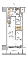 リビオメゾン芝浦の間取り画像