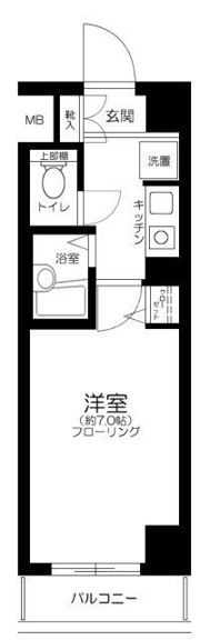 菱和パレス三田慶大前の間取り画像