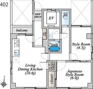 報徳スカイマンションの間取り画像