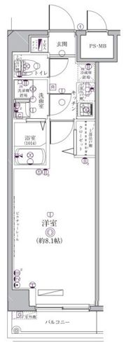 ディアレイシャス中野新橋の間取り画像