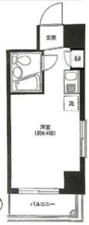 中銀ベル築地マンシオンの間取り画像