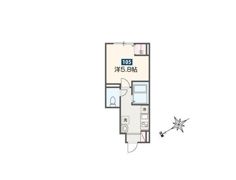 MELDIA蒲田Ⅵの間取り画像
