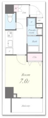 セナリオフォルム錦糸町の間取り画像