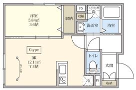 ルネコート羽田大鳥居の間取り画像