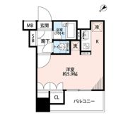 プレール・ドゥーク八丁堀の間取り画像