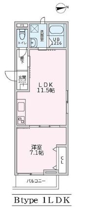 欅RESIDENCEの間取り画像