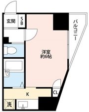 スカイコート後楽園WESTの間取り画像