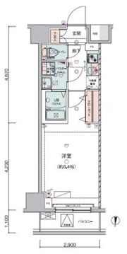 GENOVIA錦糸町Ⅱskygardenの間取り画像