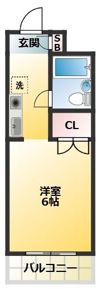 ベルメゾン片岡の間取り画像