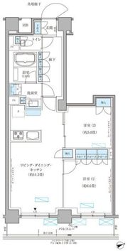 パークアクシス文京本郷の間取り画像