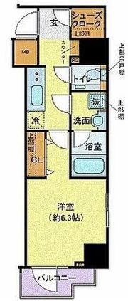 ラグディア芝公園の間取り画像
