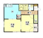 ハイツ清水の間取り画像