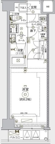 クレヴィスタ練馬平和台の間取り画像