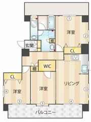 パルムアベニュー新高円寺の間取り画像