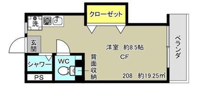 第1鈴鹿ハイツの間取り画像