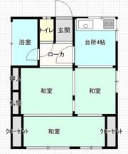 富士見カーサの間取り画像