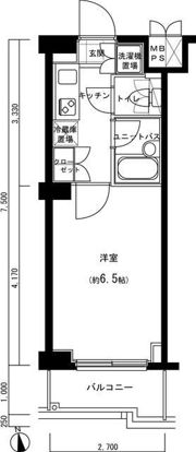 ルーブル神楽坂弐番館の間取り画像
