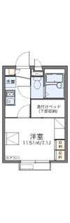 レオパレスOMOTEⅢの間取り画像