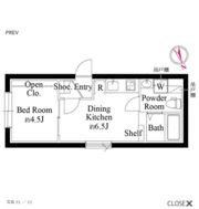 CASA PIAZZA 新蒲田の間取り画像