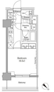 ザ・パークハビオ月島フロントの間取り画像